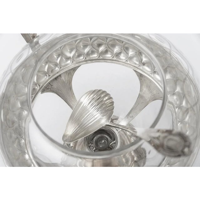 Art Nouveau Silver Plate & Crystal Punch Bowl WMF For Sale - Image 11 of 12