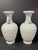 Pair of Chinese Art Celadon Porcelain Vase Raised Floral Design For Sale In New York - Image 6 of 10