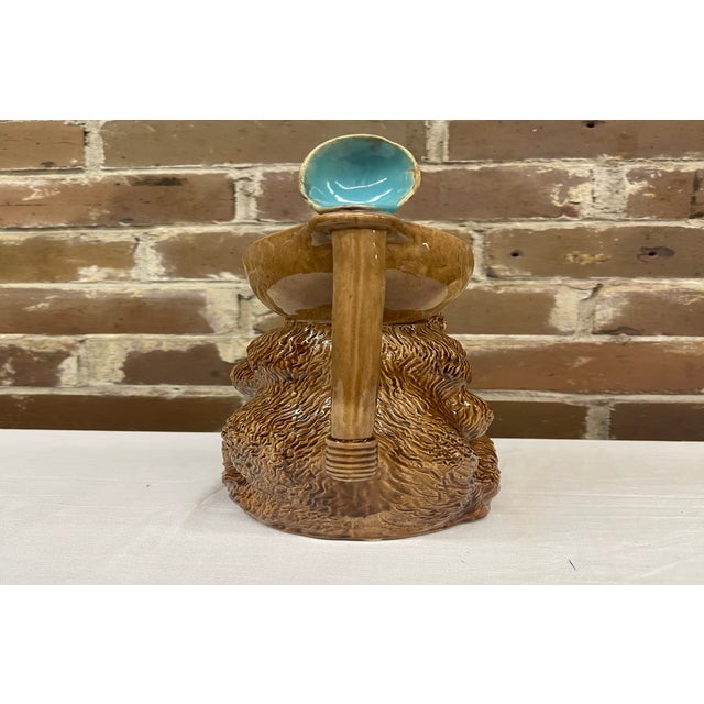 Late 19th Century 19th Century Victorian English Majolica Figural Bear Pitcher For Sale - Image 5 of 5