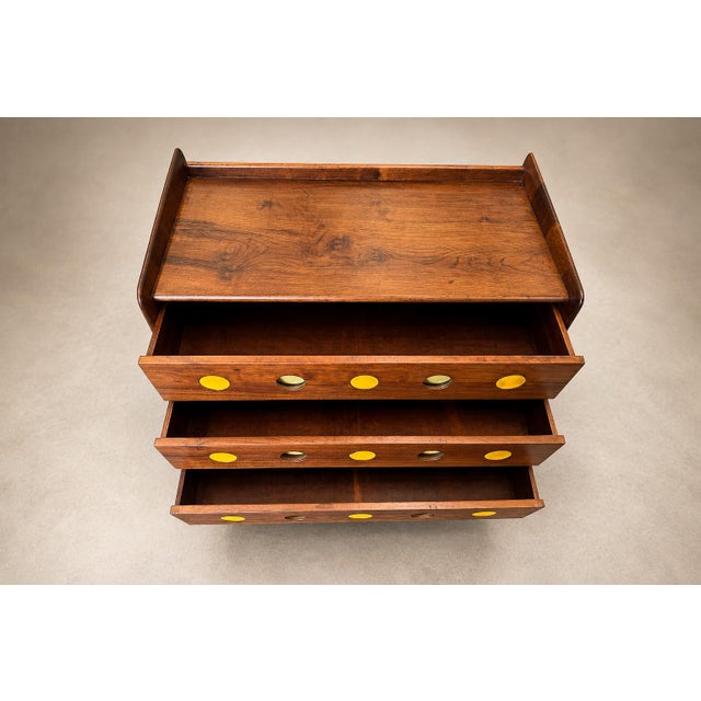 Brazilian Modern Imbuia Chest of Drawers by Móveis Cimo, Brazil, 1950s For Sale - Image 10 of 18