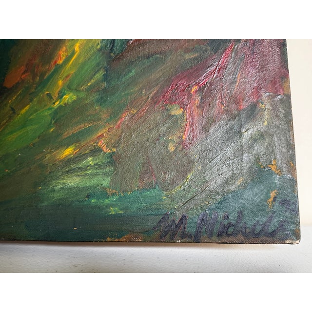 Garden of Quiet Light Contemporary Original Oil Painting by Monique Nichols For Sale - Image 11 of 12