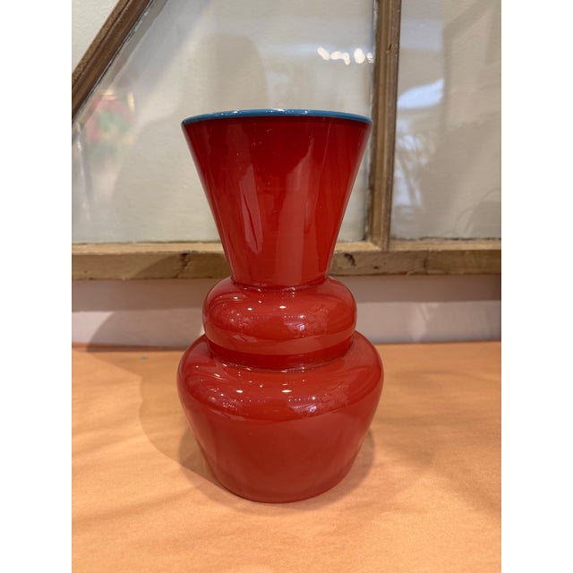 Contemporary Early 21st Century Vintage Studio Paran Blown Glass Vase For Sale - Image 3 of 4