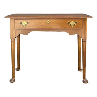 Vintage Statton Americana Traditional Solid Cherry 1 Drawer Console or Hall Table For Sale