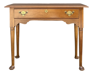 Vintage Statton Americana Traditional Solid Cherry 1 Drawer Console or Hall Table