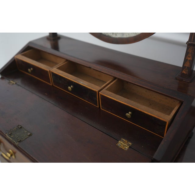 Brown Antique English Adams Inlaid Dressing Mirror For Sale - Image 8 of 18