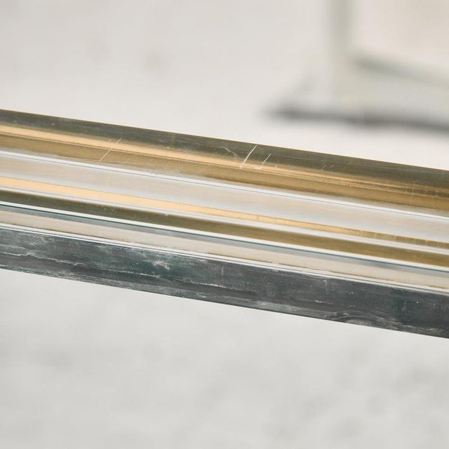 Brass and Acrylic Glass Console Table from Fabian, 1970s For Sale - Image 17 of 18