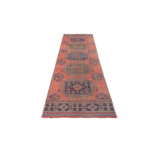 Decorative washed out handknotted vintage rug from Konya region of Turkey. Approximately 50-60 years old. In very good...