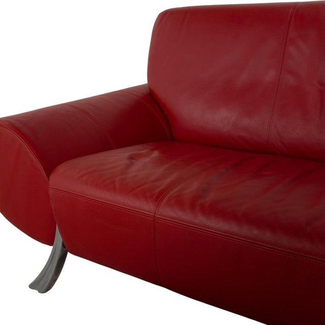 Modern 545 Two-Seater Sofa in Leather from Rolf Benz For Sale - Image 3 of 13