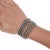 Silver 6" 6 Stacking Navajo twisted silver wire cuff bracelets For Sale - Image 8 of 9