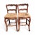 French Country Pair English Country Rush-Seat Chairs — Hand-Woven Seats For Sale - Image 3 of 9