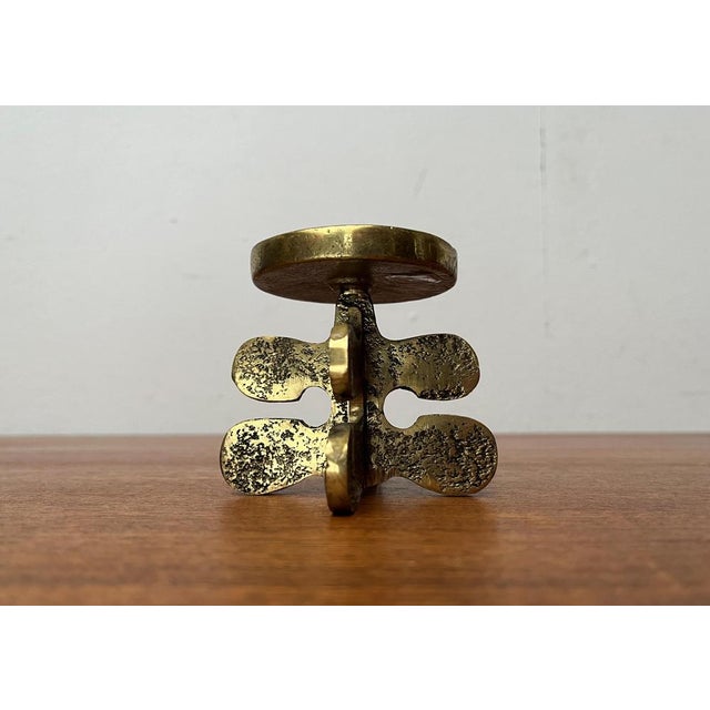 Vintage Brutalist Bronze Candleholder from Gallo, 1970s For Sale - Image 10 of 15