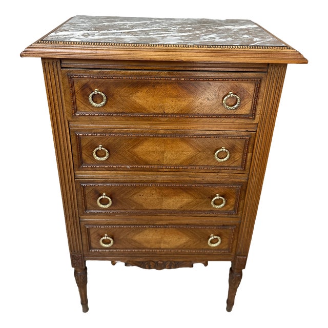 Walnut Chest of Drawers, 1920s For Sale