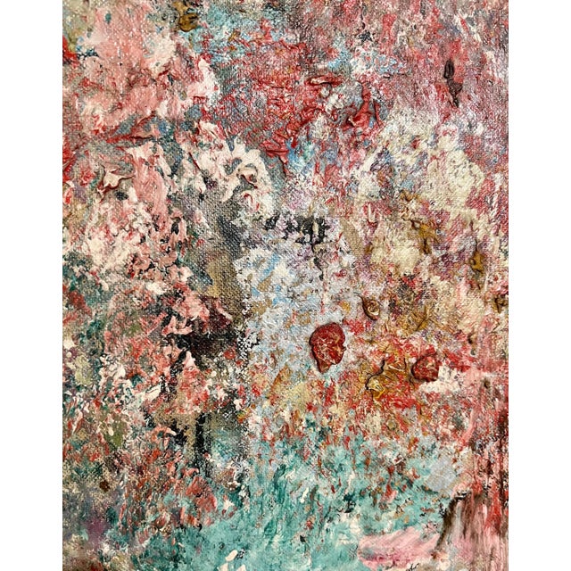 Attributed to Georges Noel, Abstract Expressionist Textured Art Informel Oil Painting Signed Noel For Sale In Miami - Image 6 of 17