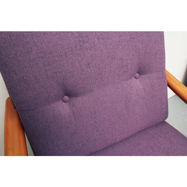 Violet Boomerang Armchair in Cherry, 1950s For Sale - Image 4 of 13
