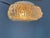 Rare vintage glass ceiling lamp from the 30s. The piece is made out of thick clear glass. The lamp requires 2 E26/27...