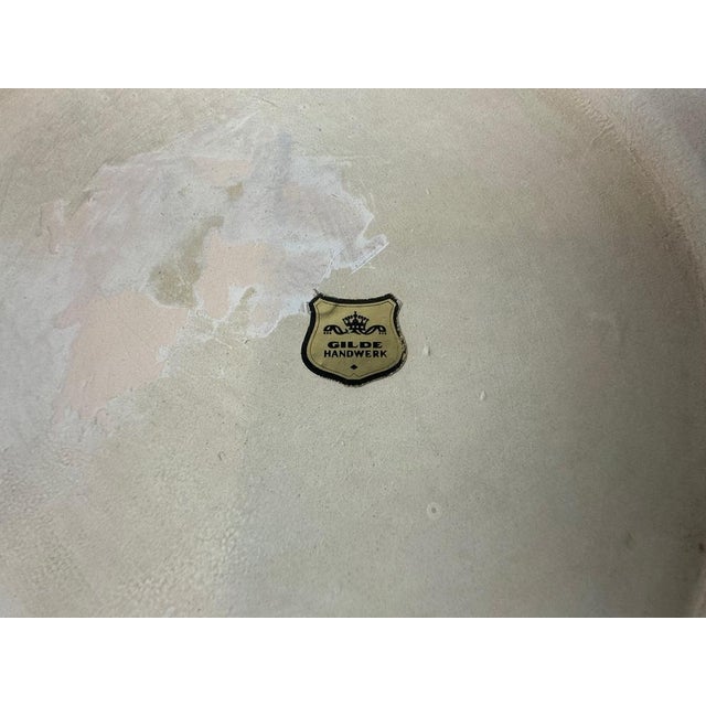 Ivory Mid-Century Modern Ceramic Vase from Gilde Handwerk, 1970s For Sale - Image 8 of 10