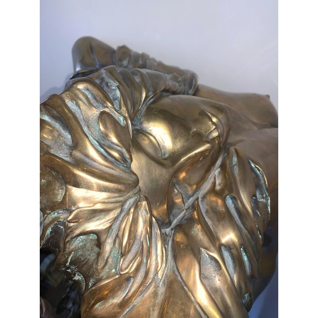Metal 1980s 'Windsong' Tom Bennett Figurative Female Signed Bronze Sculpture For Sale - Image 7 of 13