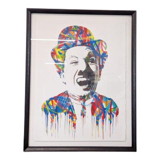 Framed Charlie Chaplin Limited Edition Print by Mr. Brainwash For Sale