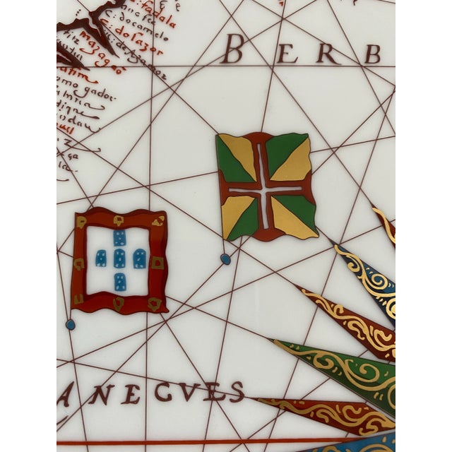 Vintage Vista Alegre Africa Porcelain Tray - Made in Portugal For Sale In Los Angeles - Image 6 of 10