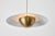 Gabi' Perforated Brass Dome & White Painted Metal Pendant by Alvaro Benitez For Sale - Image 11 of 13