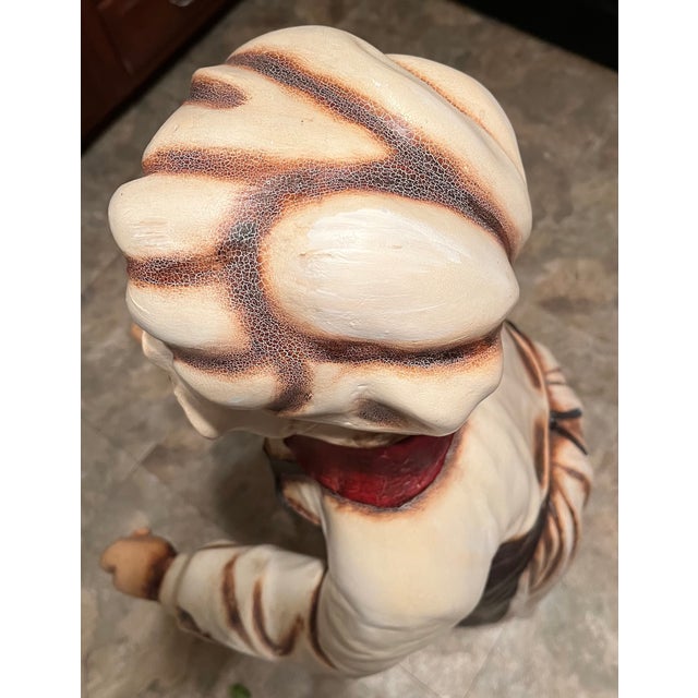 Cream Late 20th Century Granny Chef Statue With Serving Tray Display Piece For Sale - Image 8 of 15