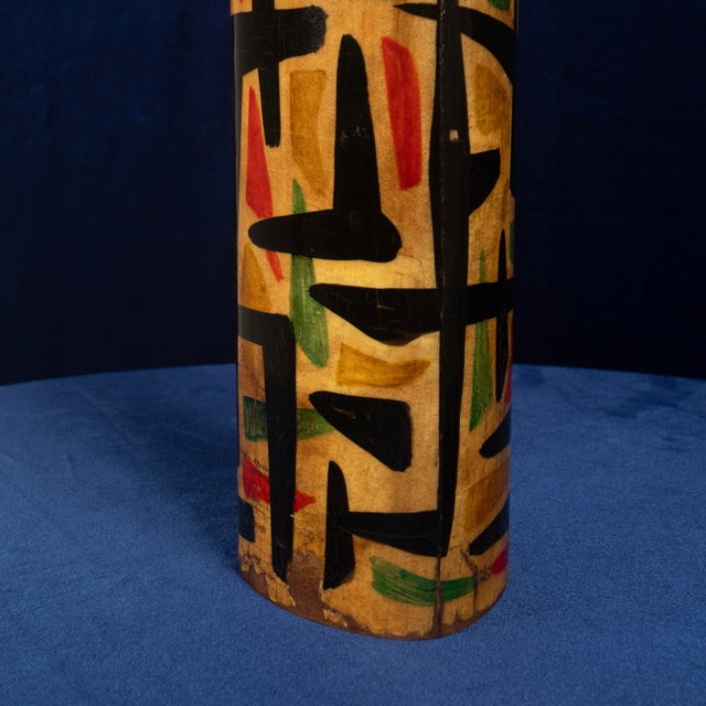Mod. 796D Parchment Thermos with Abstract Decoration by Aldo Tura, 1940 For Sale - Image 10 of 18