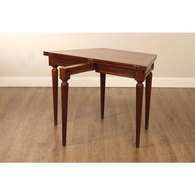 Wood Vintage French Louis XVI Style Game Tables - A Pair For Sale - Image 7 of 12