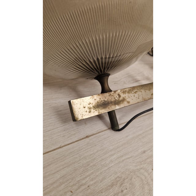 Delta Wall Lamps in Burnished Brass with Double Fresnel Glass by Sergio Mazza for Artemide, 1960s, Set of 2 For Sale - Image 9 of 10