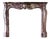 Antique Marble Trois Coquilles Fireplace in Violet de Villette For Sale
