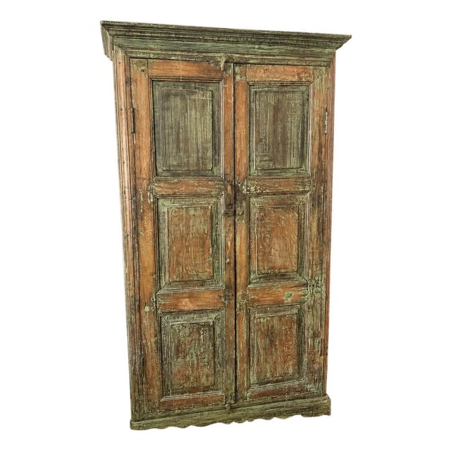 Indian Green Cabinet For Sale