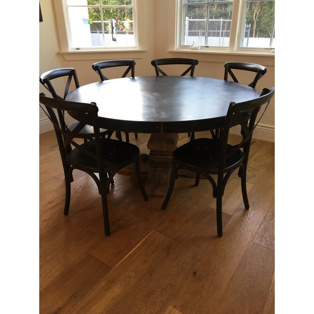 Restoration Hardware Metal Madeleine Dining Chairs - Set ...