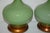 1950s Marbro Swedish Glass Table Lamps Green For Sale - Image 5 of 9