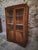1930s Vintage Art Deco French Beech Display Cabinet with Glass Door, 1930 For Sale - Image 5 of 16