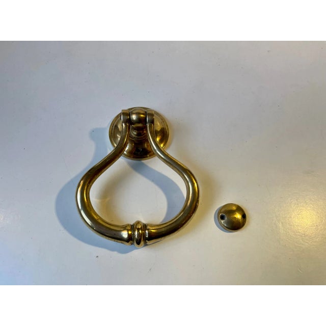 Vintage Brass Door Knocker For Sale - Image 3 of 6