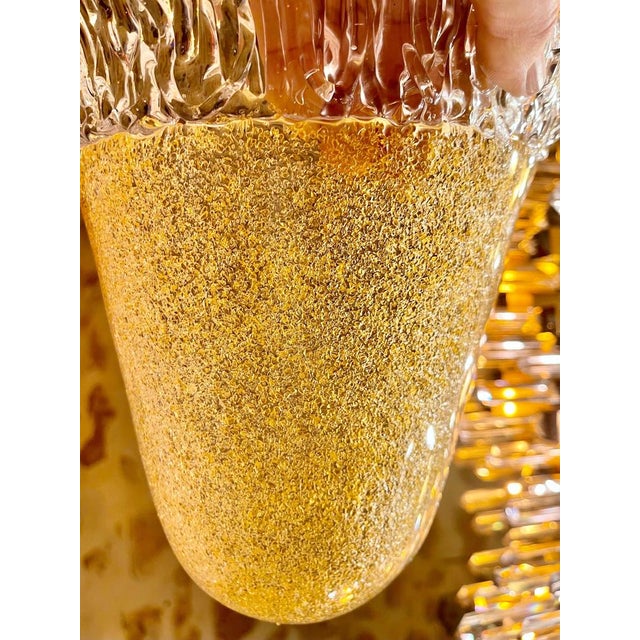 1980s Toso Wall Lights in Gold Glass, 1980, Set of 2 For Sale - Image 5 of 14