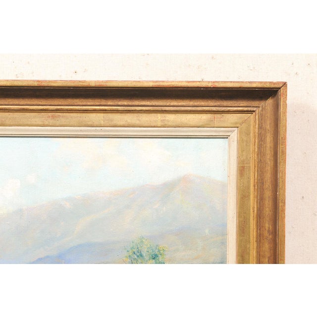 Mid 20th Century Framed Impressionistic California Landscape For Sale - Image 12 of 12