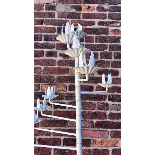 1940s 6’4” Marigold Candelabra Set For Sale - Image 9 of 12
