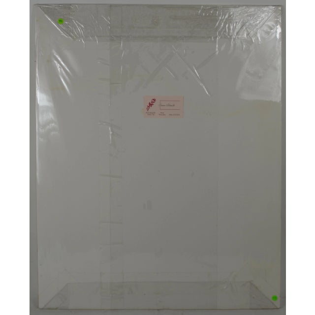 Late 20th Century Original Modernist Floral Abstract Painting Signed For Sale In New York - Image 6 of 6