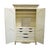 Ethan Allen Ethan Allen Country French Collection Off White 50" Armoire W. Hand Painted Accents 26-5215 For Sale - Image 4 of 13