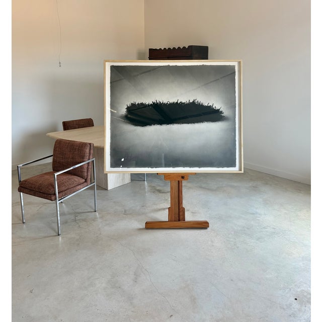Monumentally Scaled Mixed Media Original Drawing in Graphite and Charcoal by Robert Flynn (1967-2007). This piece is...