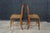 Brown 2 Antique American Country Oak Farmhouse Ladderback Chairs Cane Seat Pair For Sale - Image 8 of 18