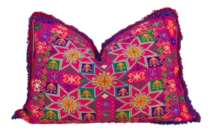 Ishani Thar Silk Embroidered Antique Pillow