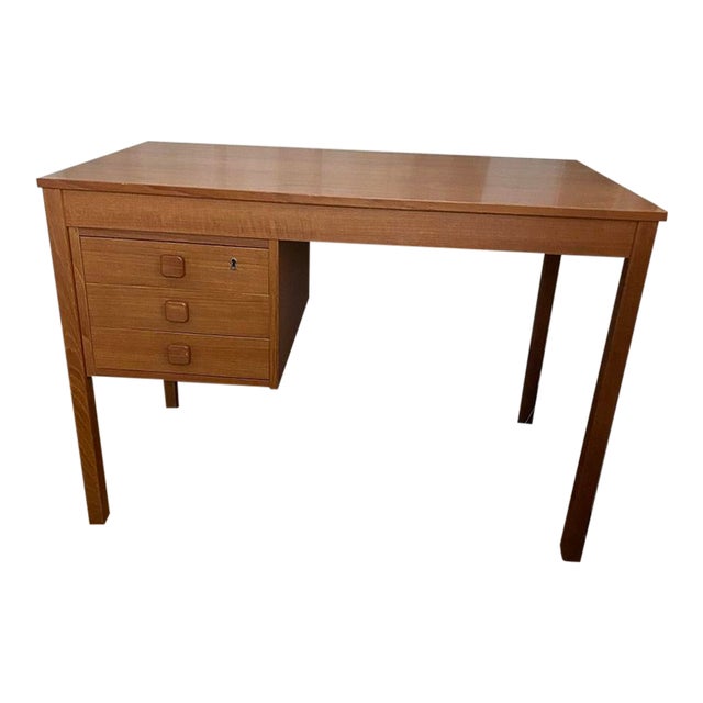 1990s Danish Teak Desk For Sale