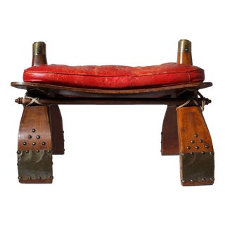 Brutalist Camel Saddle Ottoman, 1950 For Sale