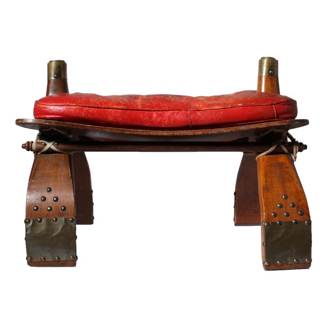 Brutalist Camel Saddle Ottoman, 1950 For Sale