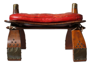 Brutalist Camel Saddle Ottoman, 1950