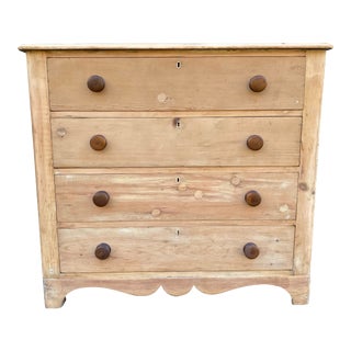 19th Century Scrubbed Pine Dresser For Sale