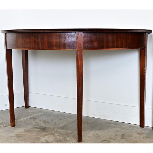 Pair of 19th Century English Mahogany Console Tables For Sale - Image 13 of 17