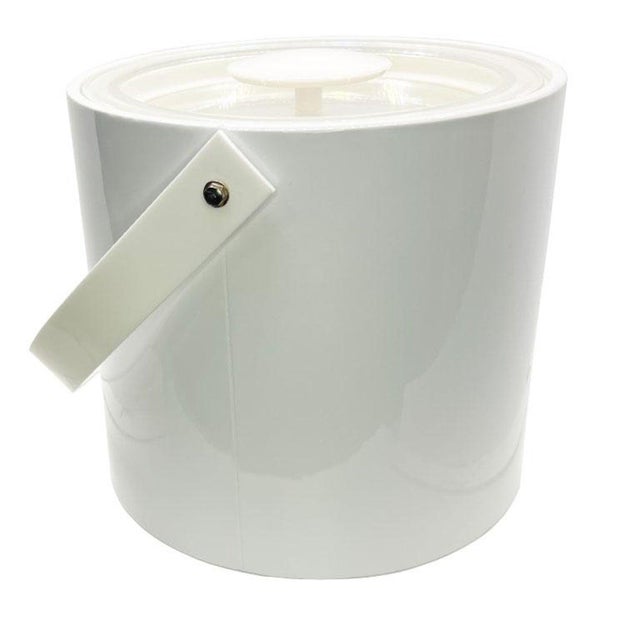1970s Hollywood Regency White Acrylic Ice Bucket Champagne Chiller by Georges Briard For Sale In Oklahoma City - Image 6 of 6