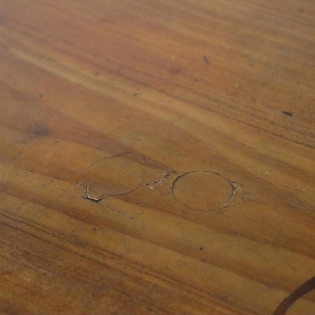 Antique Faux Painted Chestnut Lift Top 2-Door Stenciled Commode Circa 1890 For Sale - Image 16 of 18